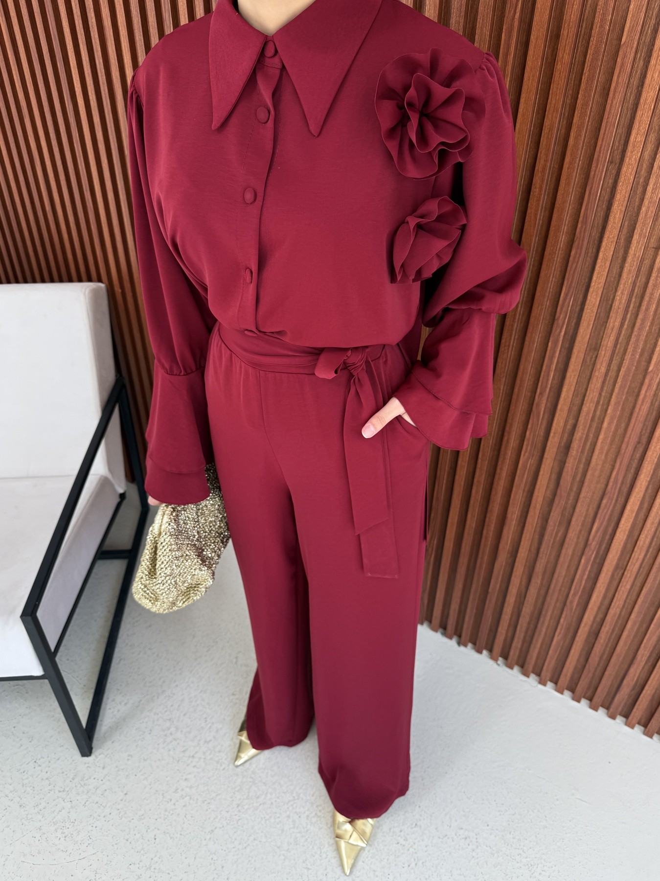Dubai Gül Detaylı Takım 32-2382