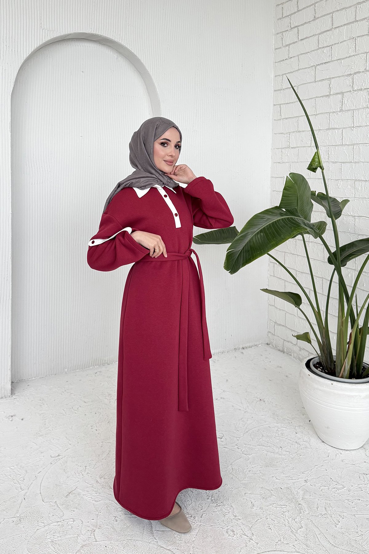 Üç İplik Elbise 53-709