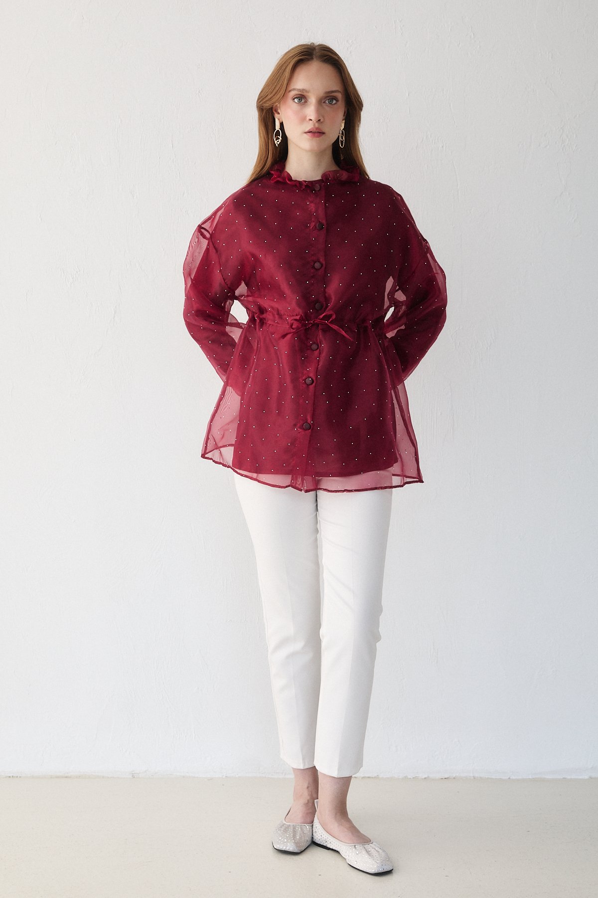 Taşlı Organze Kap 32-3508-1