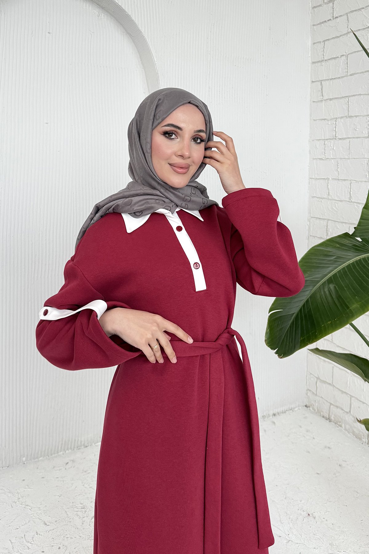 Üç İplik Elbise 53-709