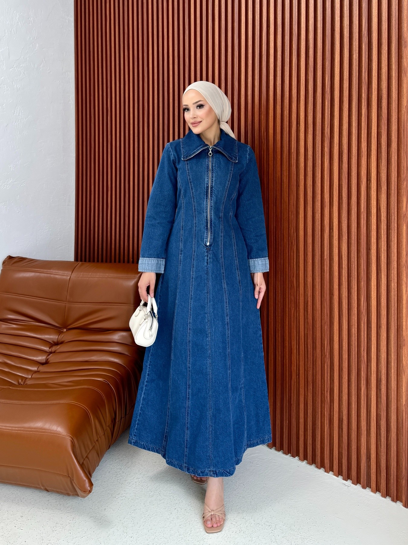 Denim Elbise 75-1130