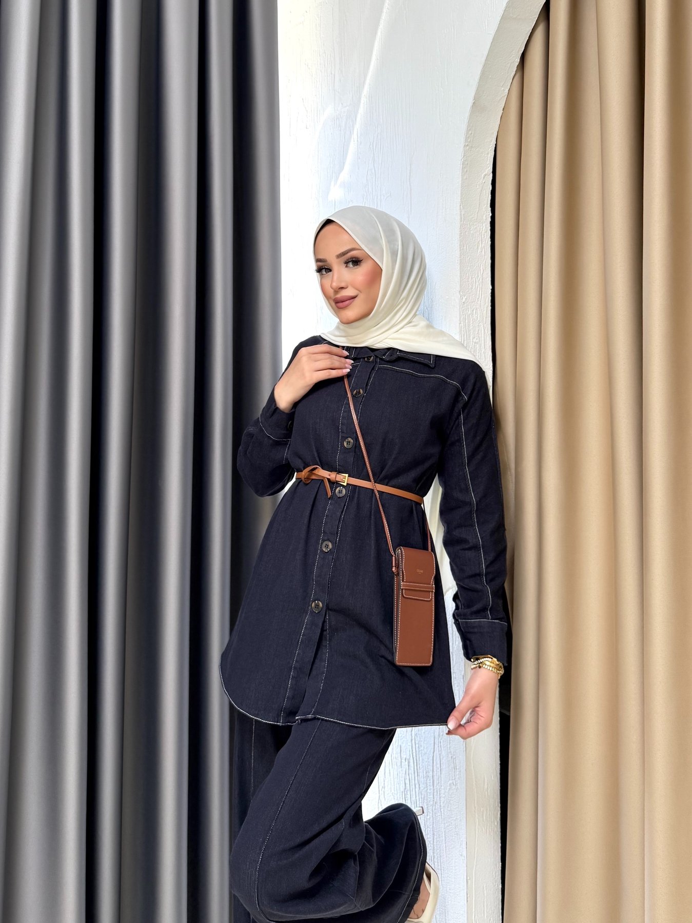 Kemerli Denim Takım 3-3305