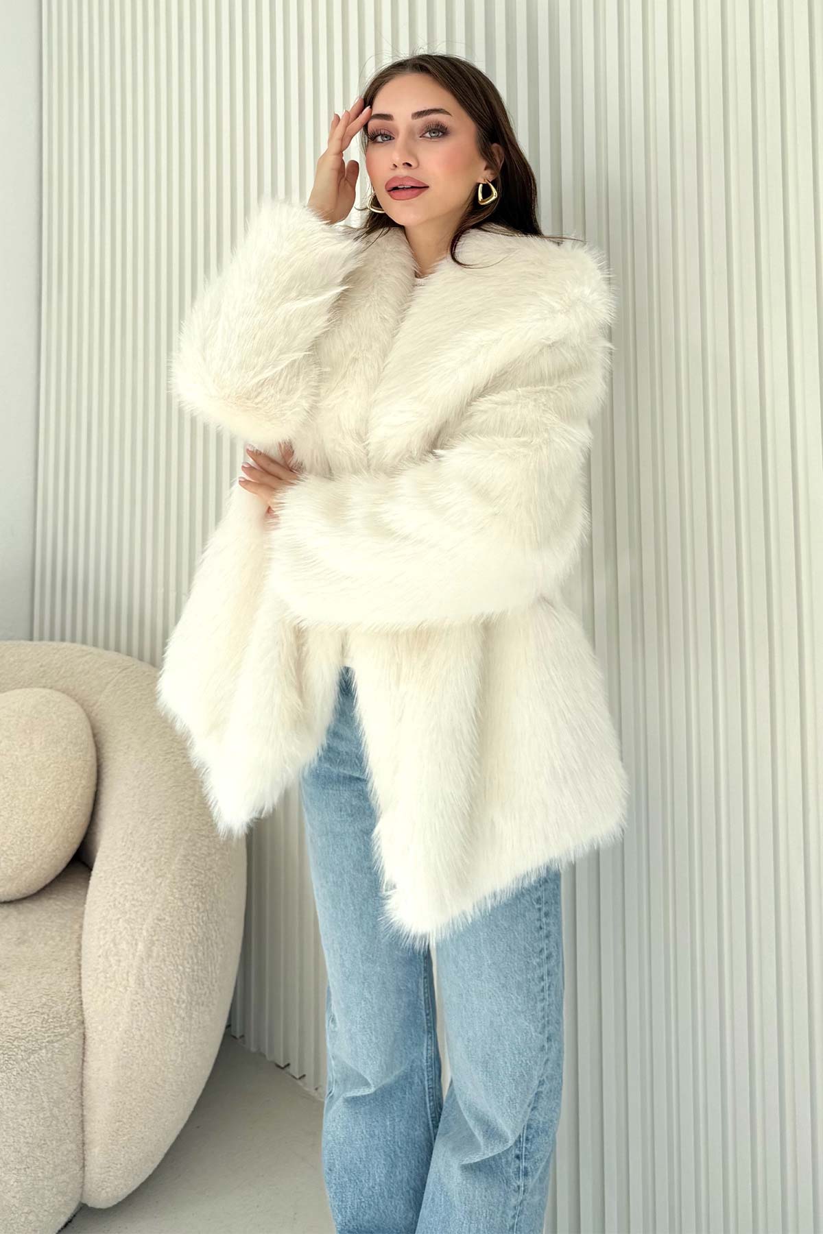 Suni Kürk Mont 32-6204-1