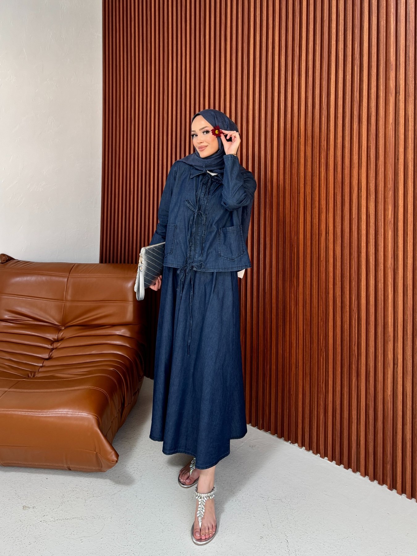 Denim Etekli Takım 32-2348