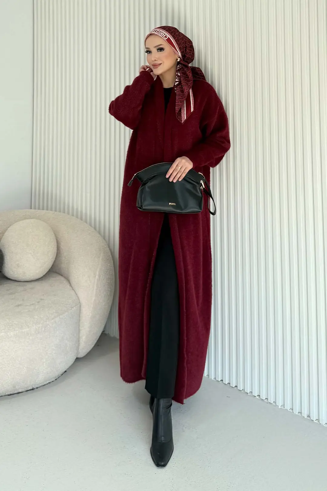 Uzun Triko Hırka 70-2543 · 4