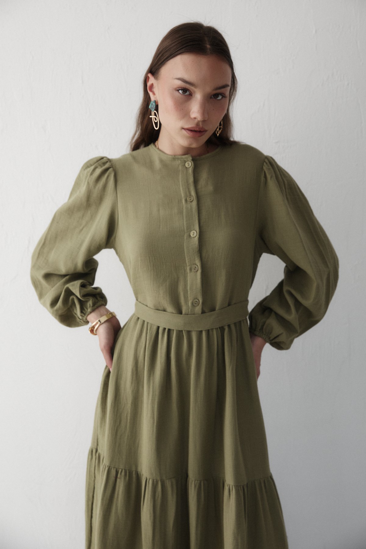 Müslin Elbise 32-3553