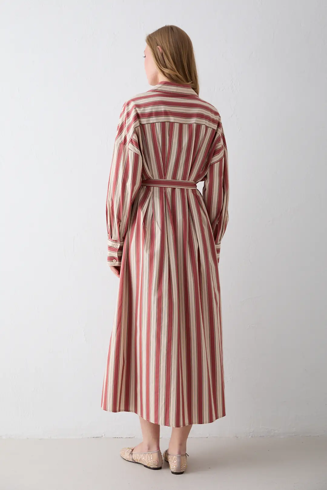 Çizgili Poplin Elbise 3-2326 · 7