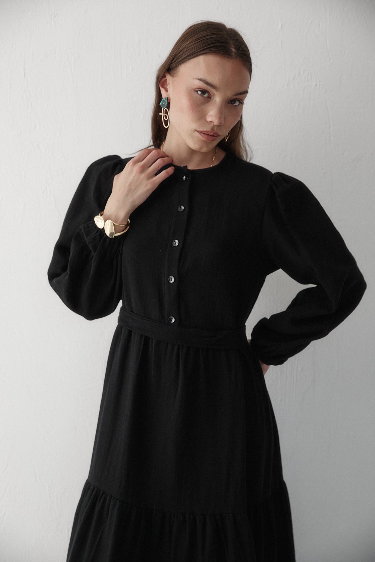 Müslin Elbise 32-3553