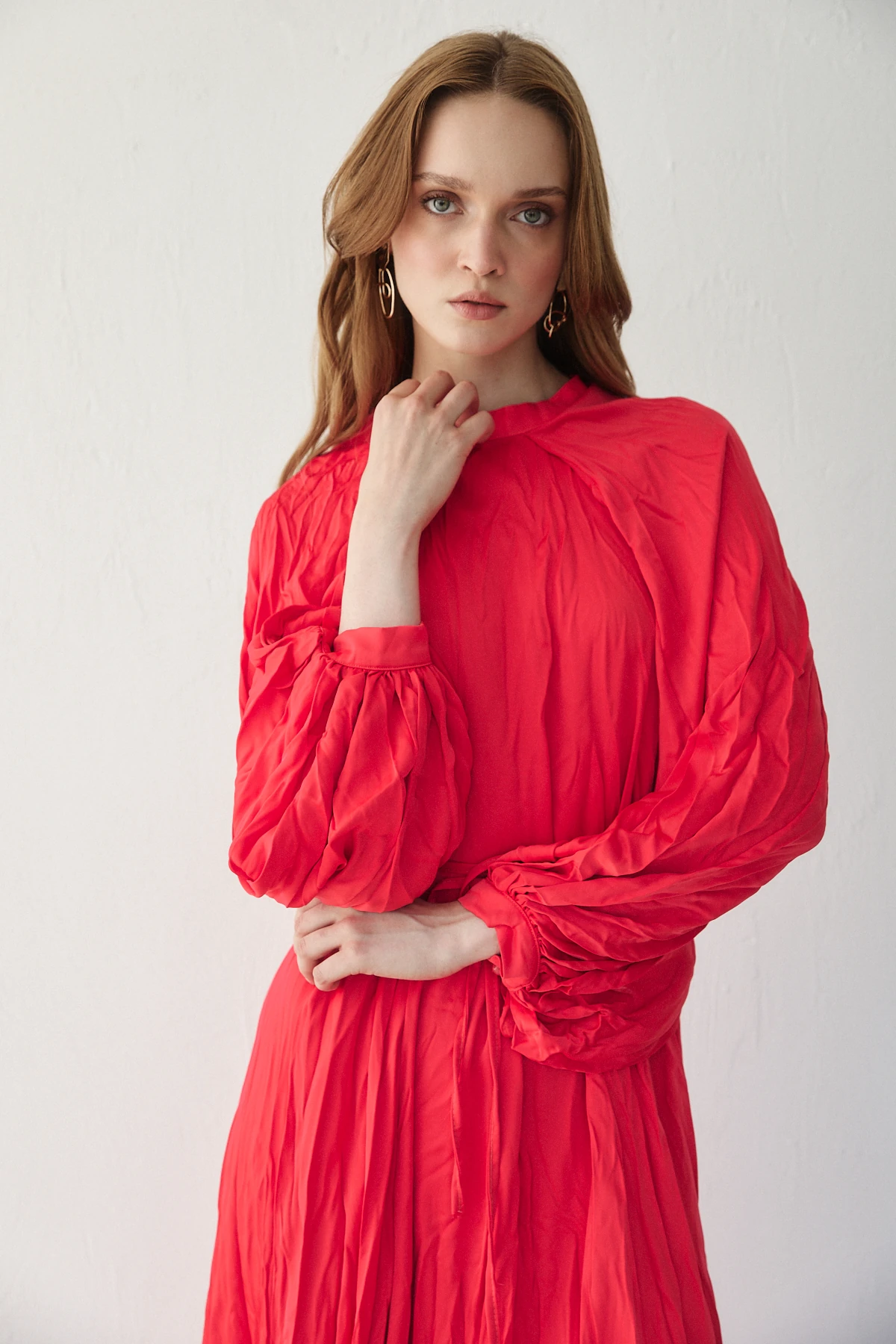 Crash Saten Elbise 32-3558