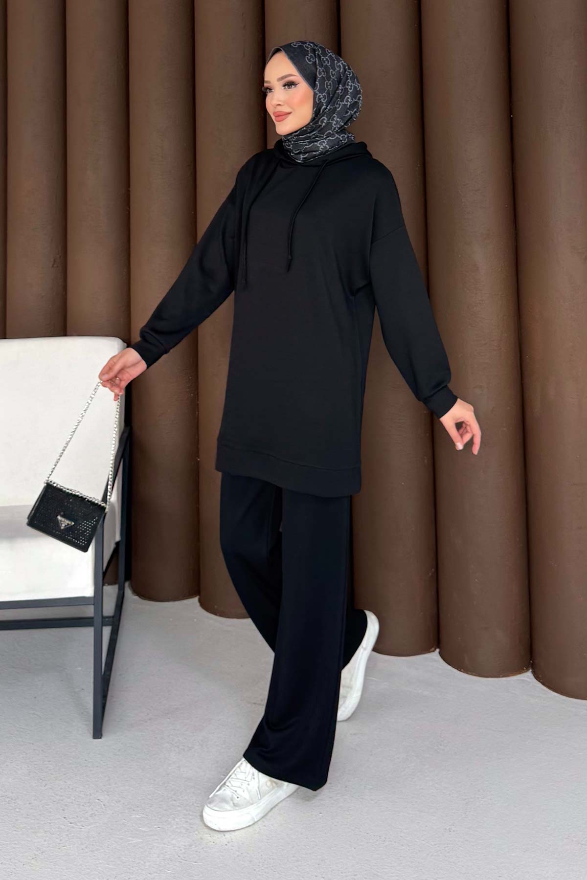 Kapüşonlu Basic Modal Takım 76-5501