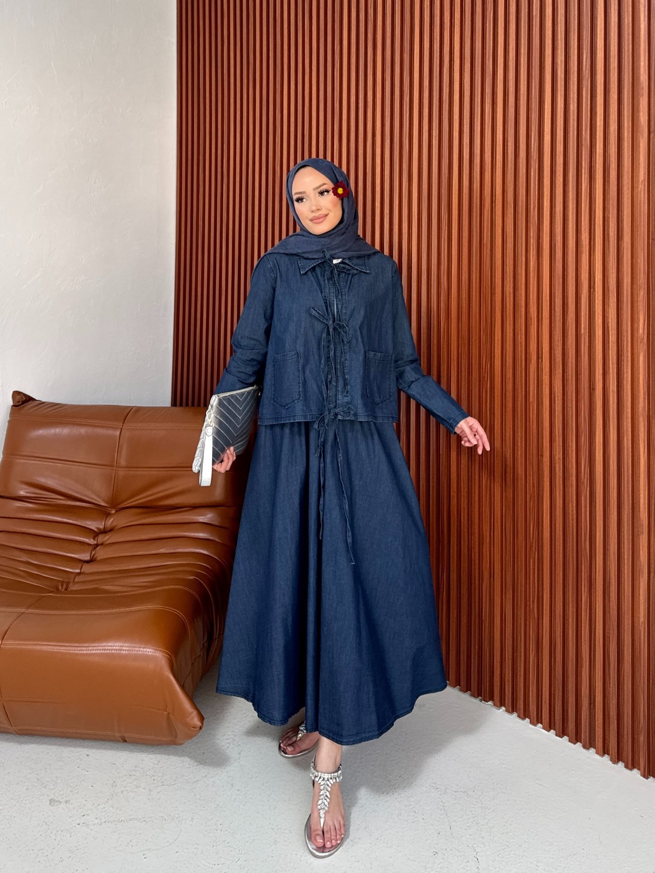 Denim Etekli Takım 32-2348