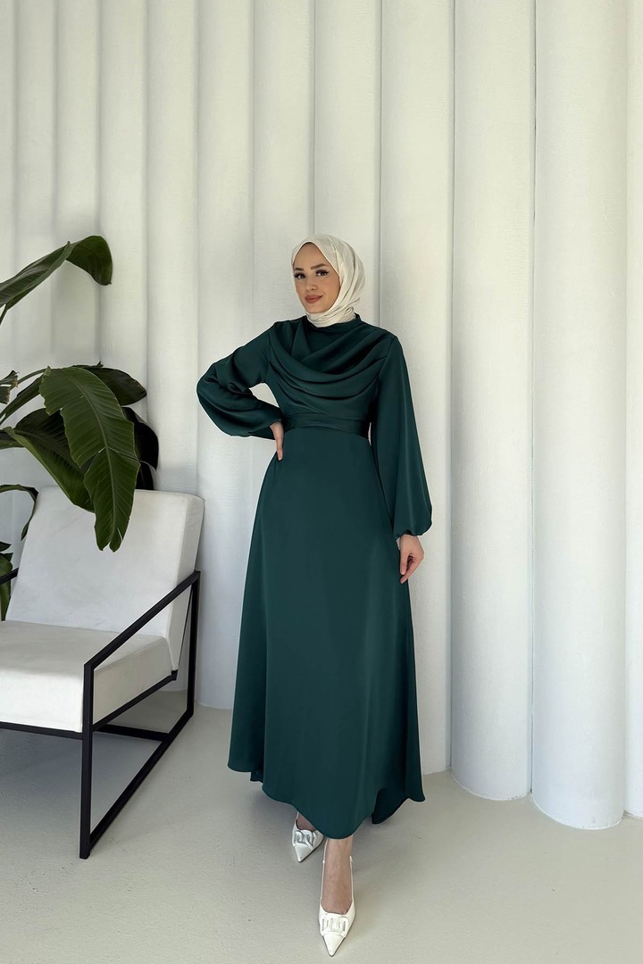 Saten Abiye Elbise 6-5100