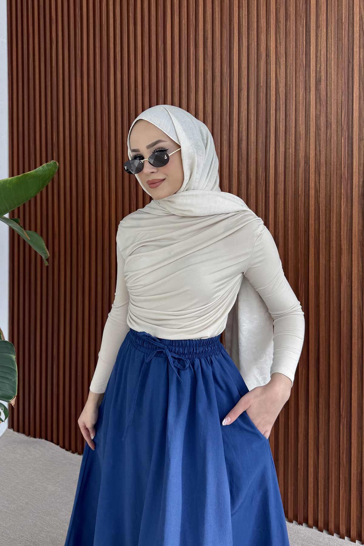 Beli Lastikli Etek 3-2225