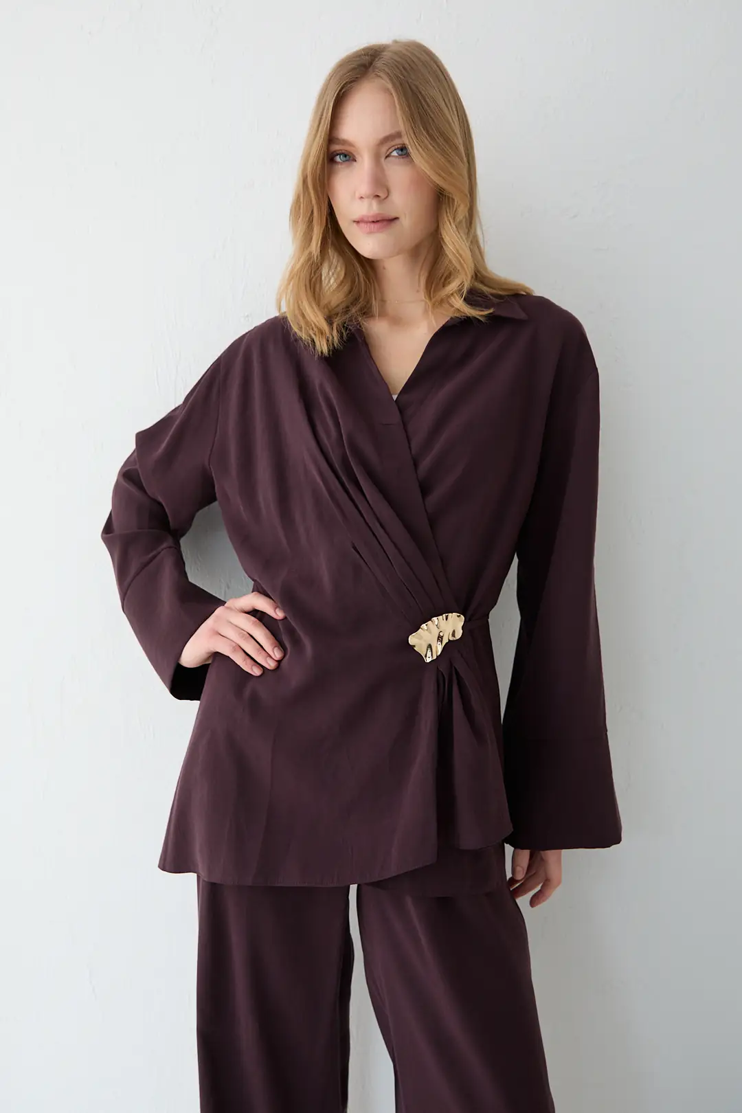 Broş Detaylı Pantolonlu Takım 3-4413 · 5