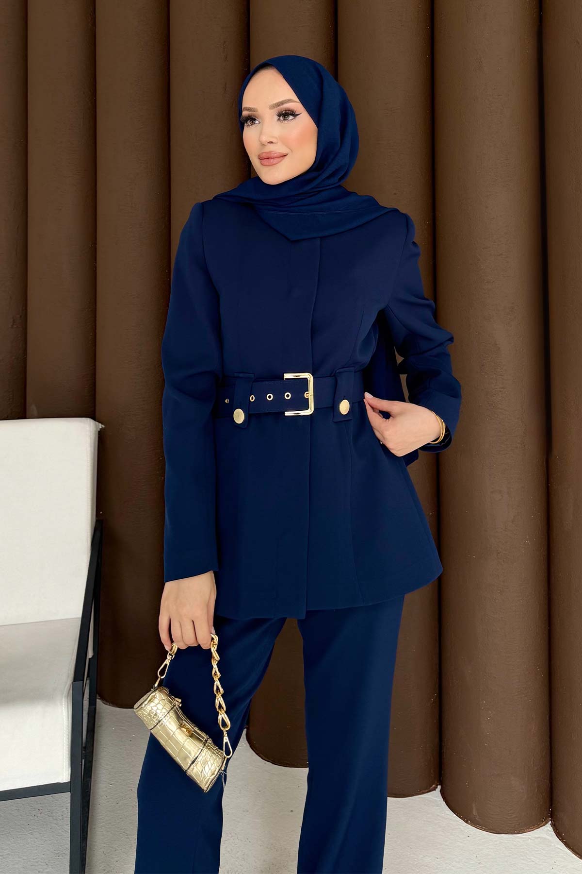 Kemerli Ceketli Takım 32-3304