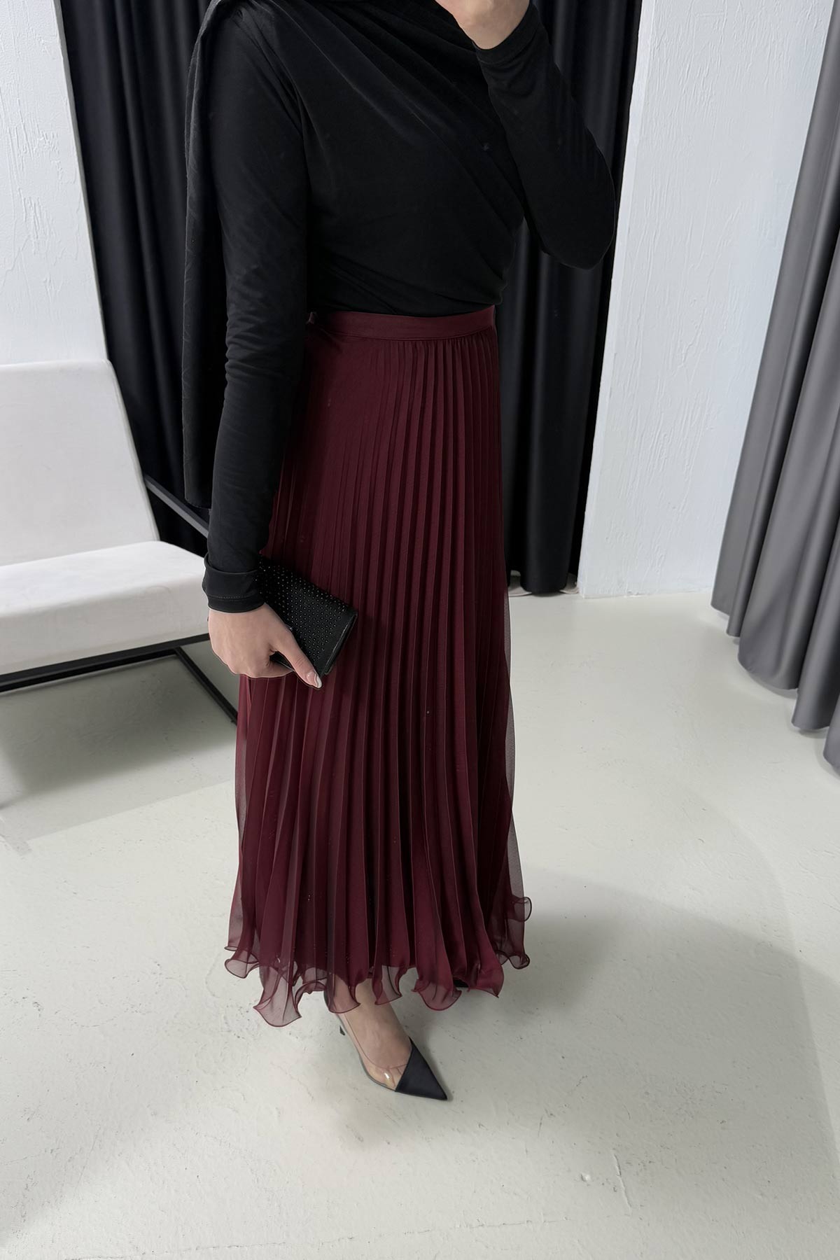 Pilise Şifon Etek 3-2262