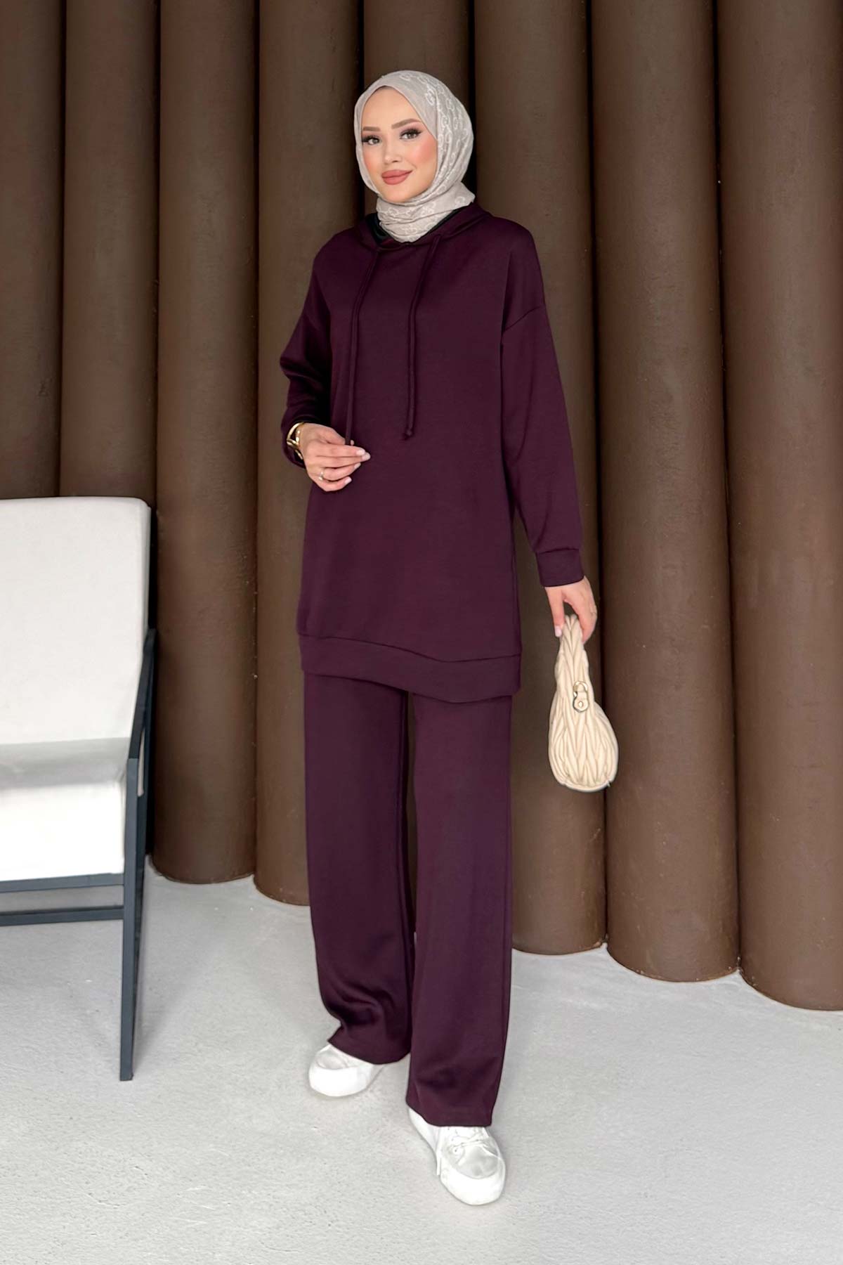 Kapüşonlu Basic Modal Takım 76-5501