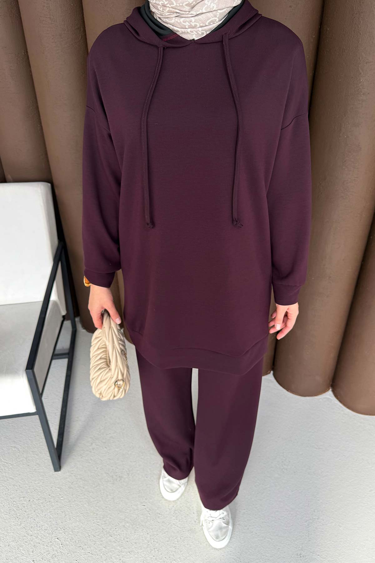 Kapüşonlu Basic Modal Takım 76-5501