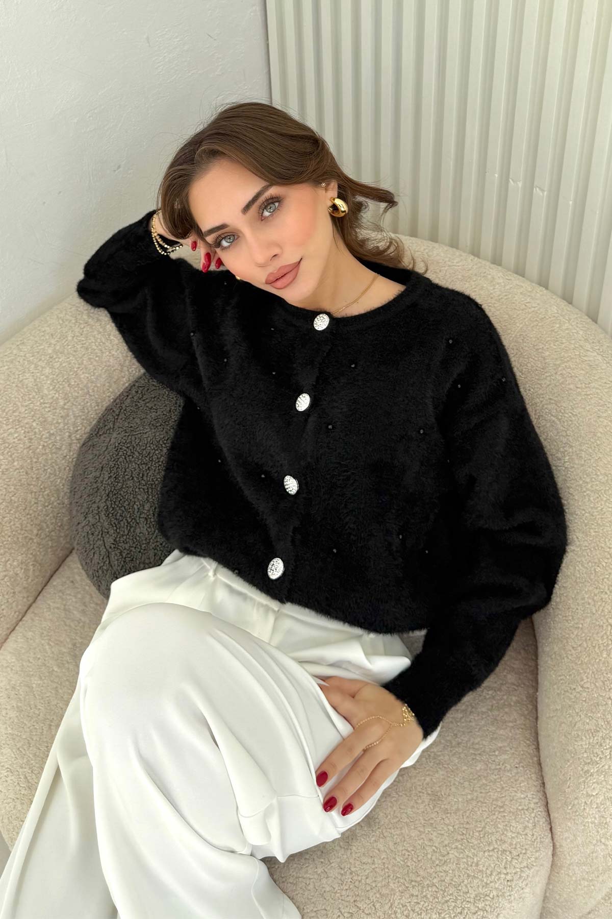 İncili Triko Hırka 70-2461