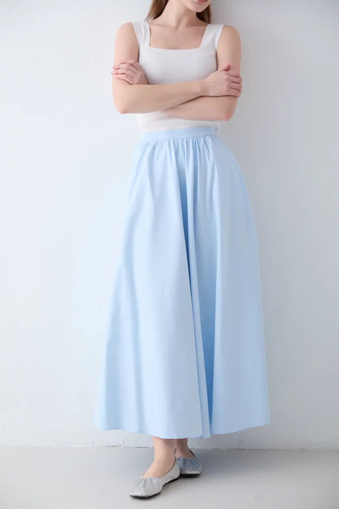 Taşlı Poplin Etek 77-1999 · 4