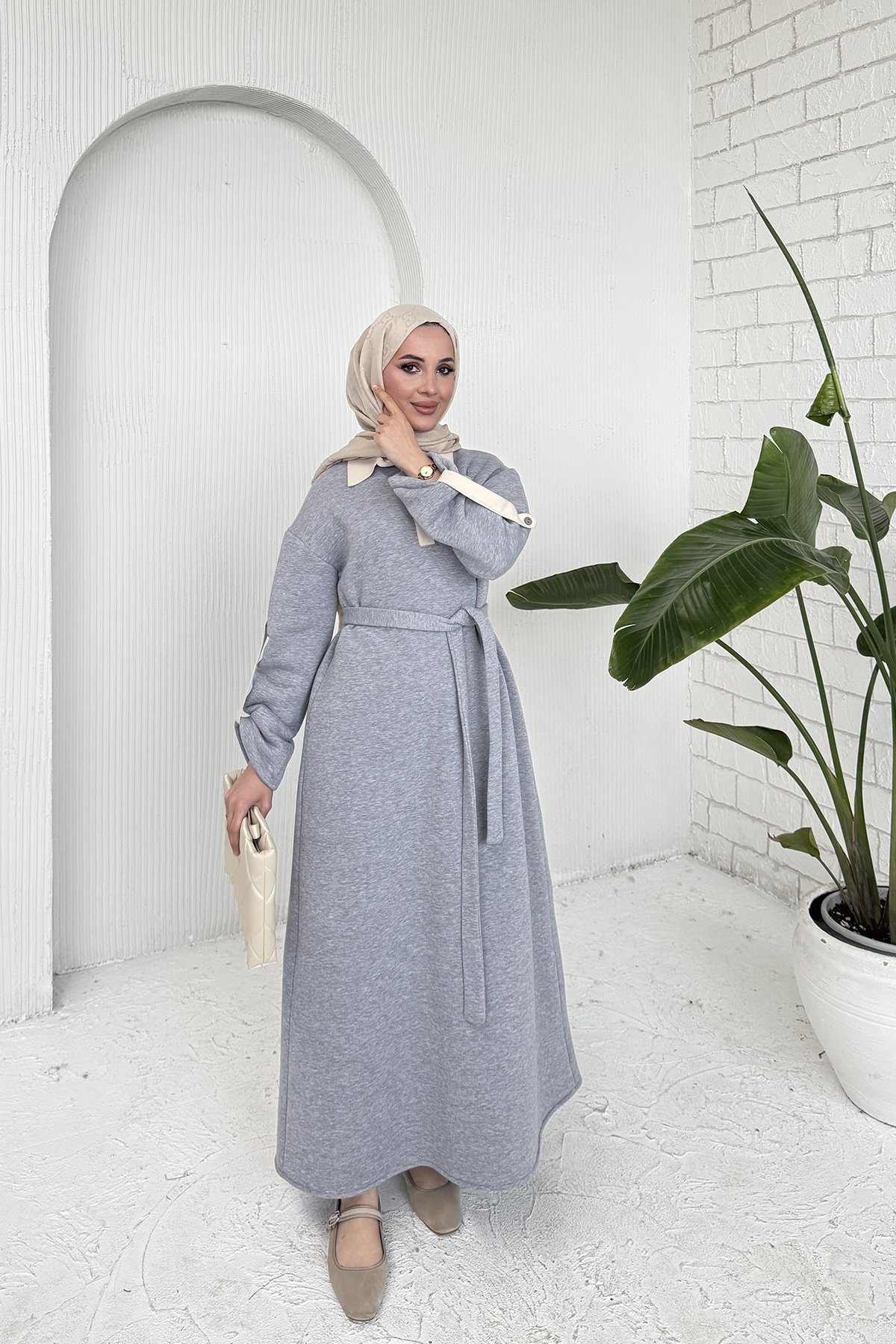 Üç İplik Elbise 53-709