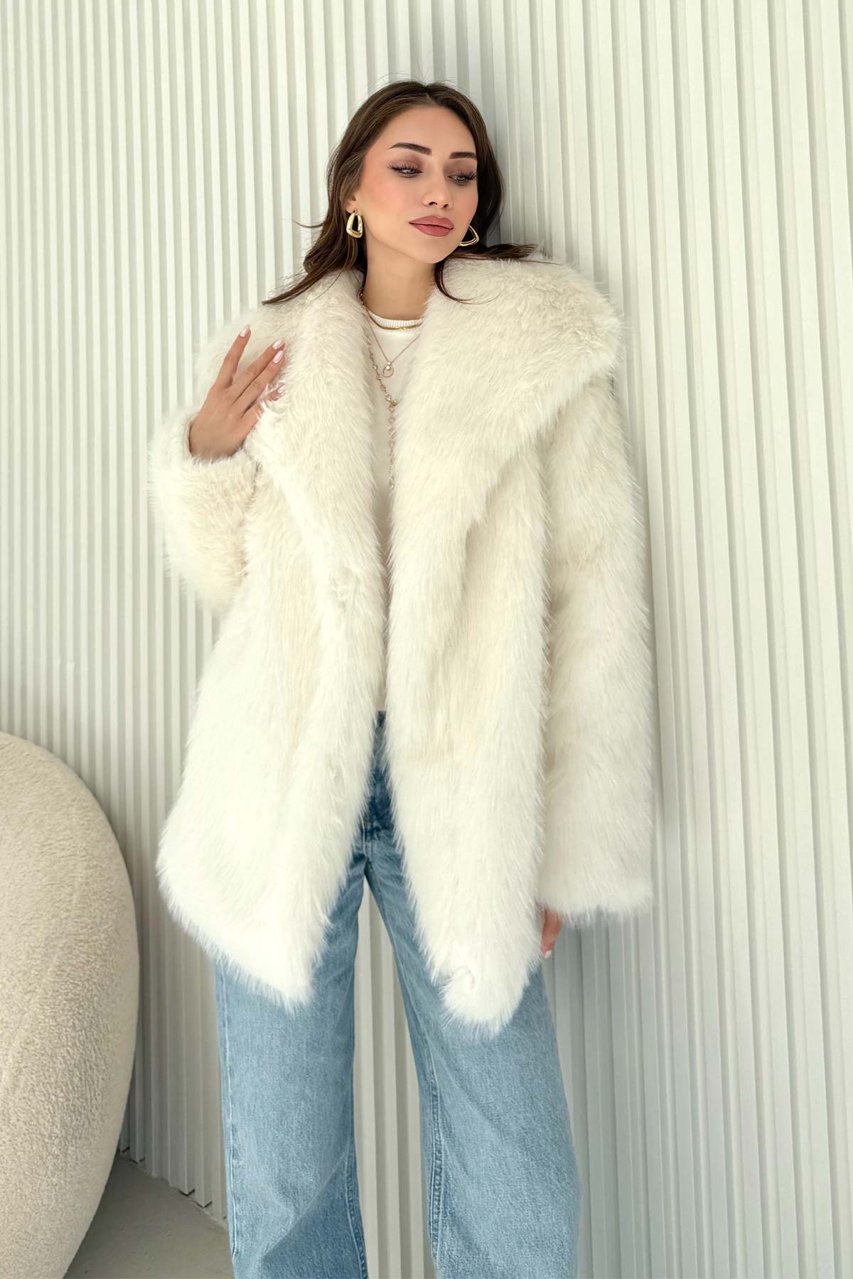 Suni Kürk Mont 32-6204-1