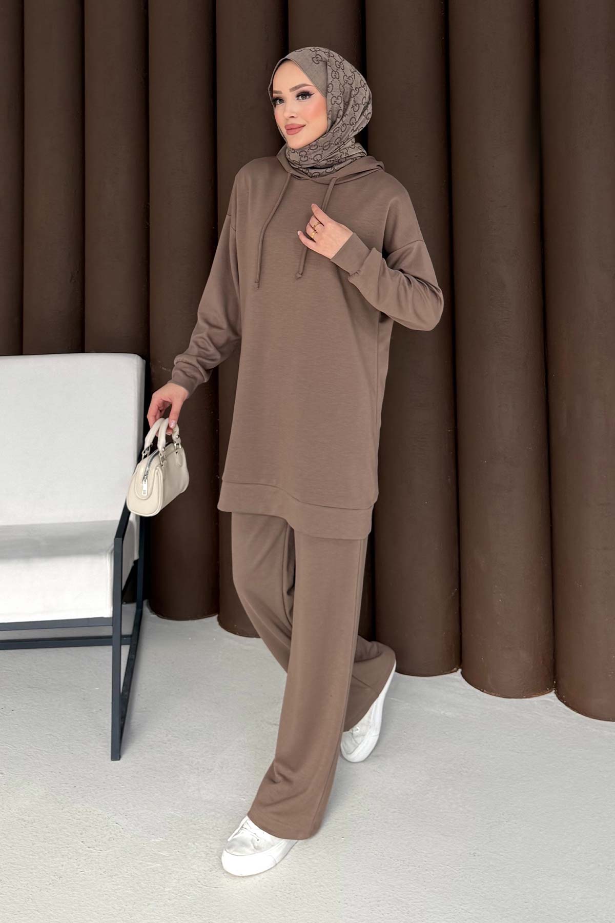 Kapüşonlu Basic Modal Takım 76-5501