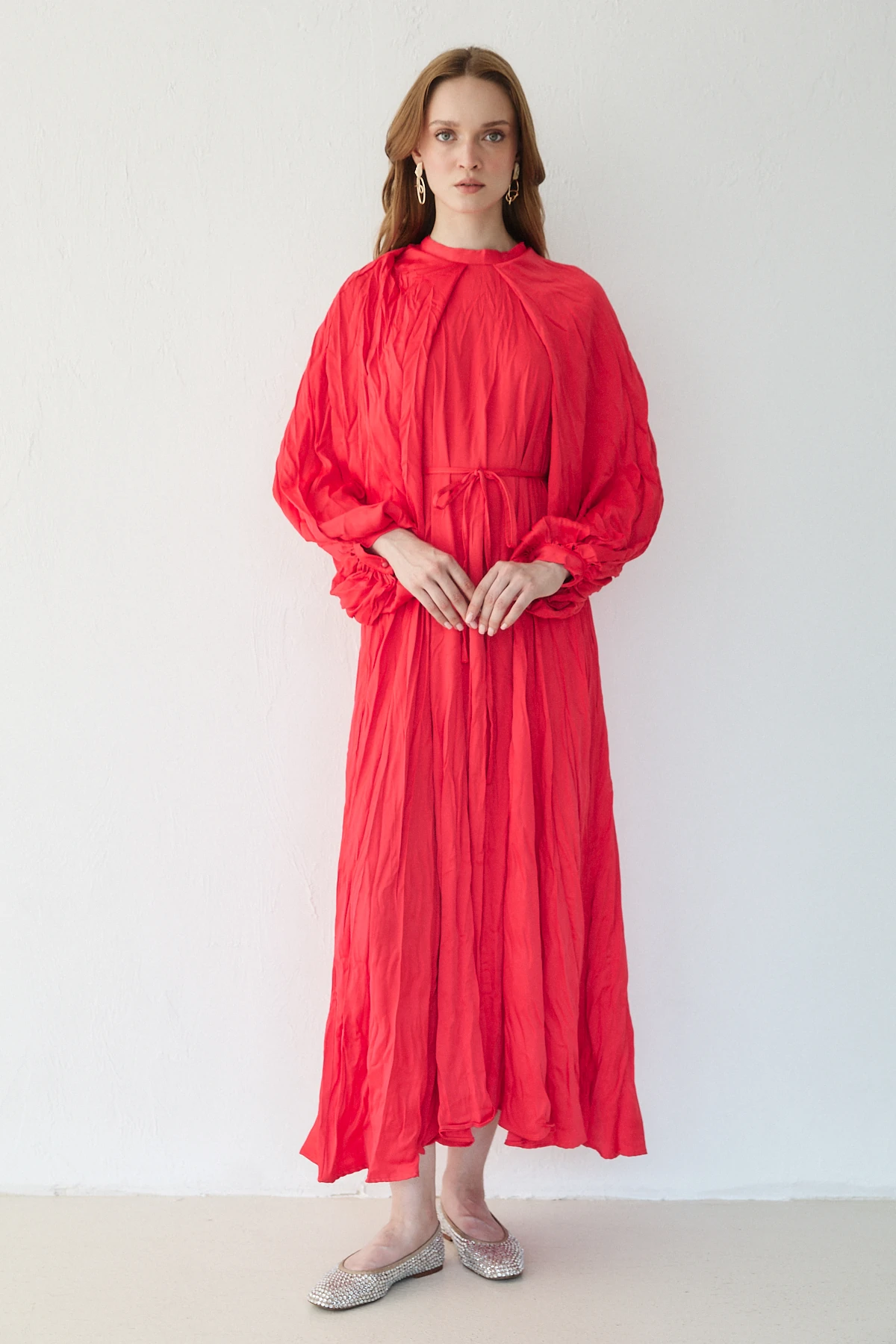 Crash Saten Elbise 32-3558