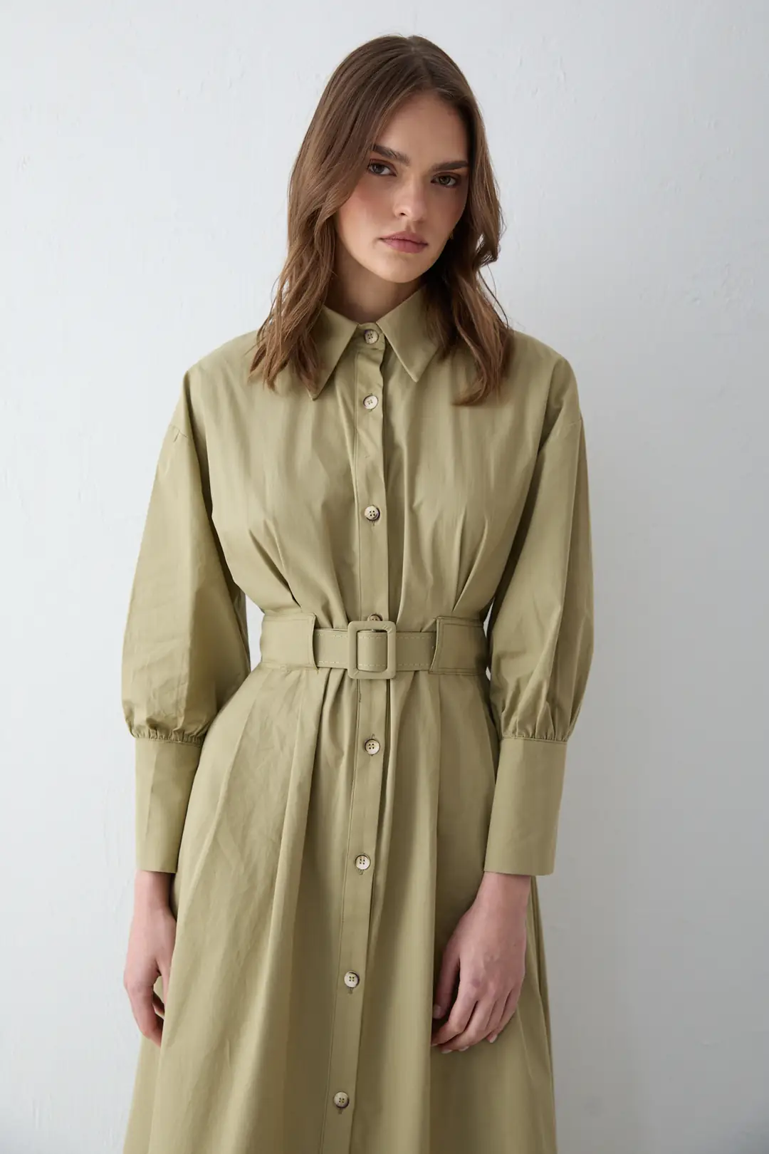 Poplin Elbise 32-2707 · 6