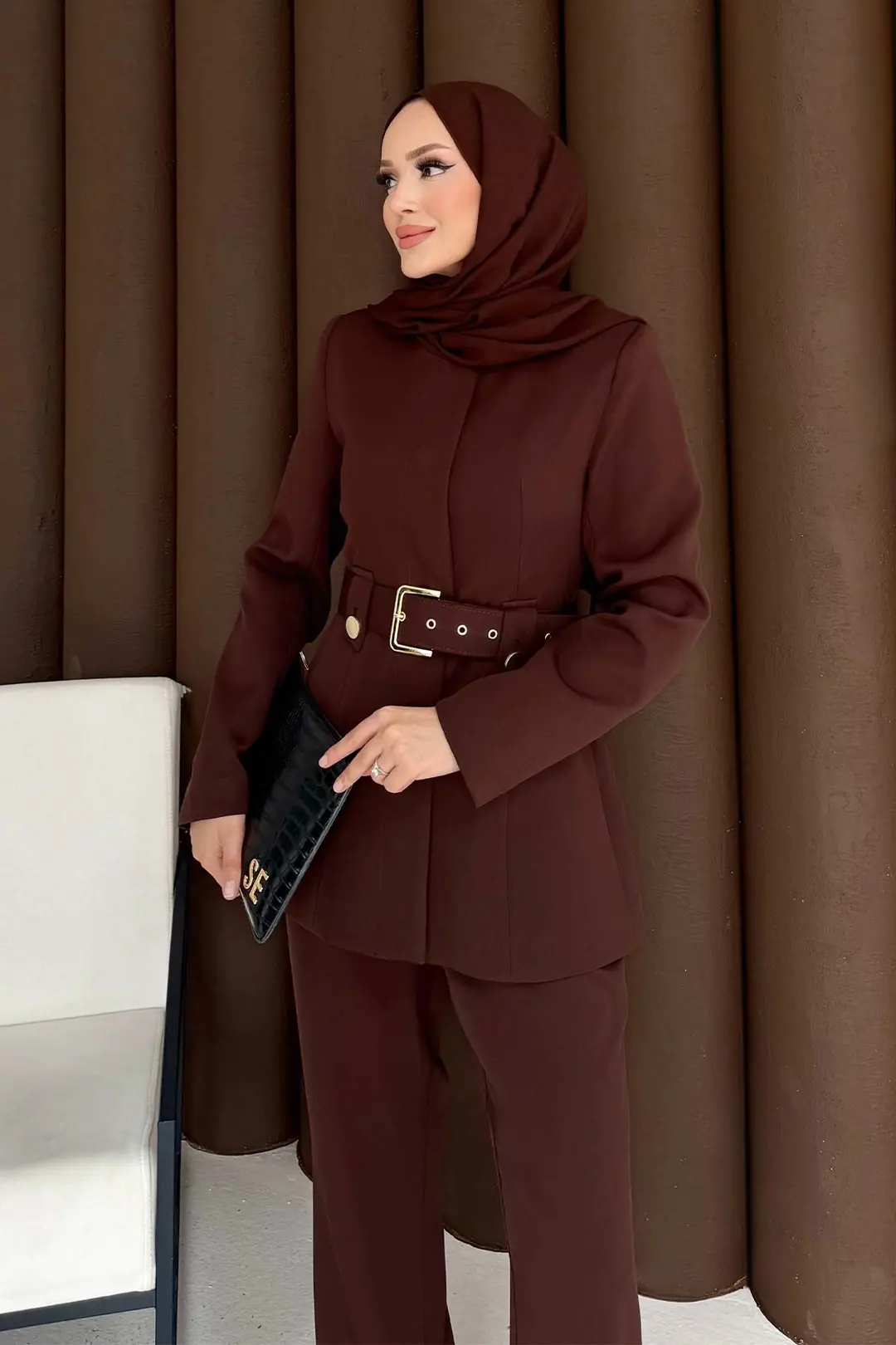 Kemerli Ceketli Takım 32-3304 · 3