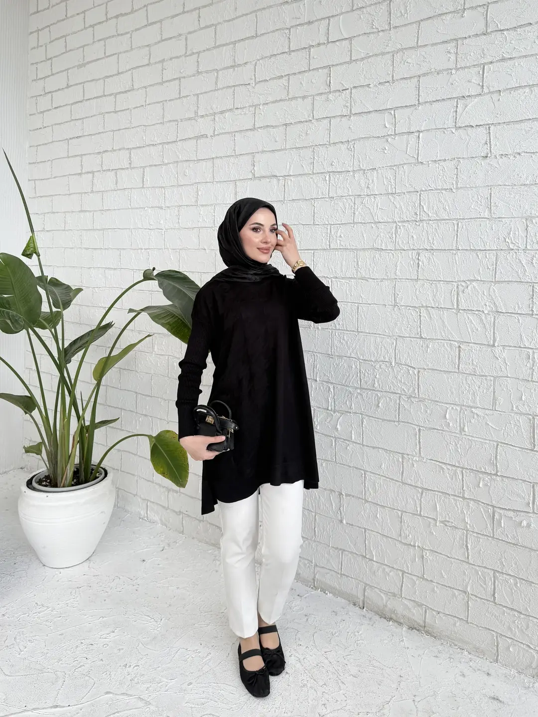 Desenli Triko Tunik 70-2223