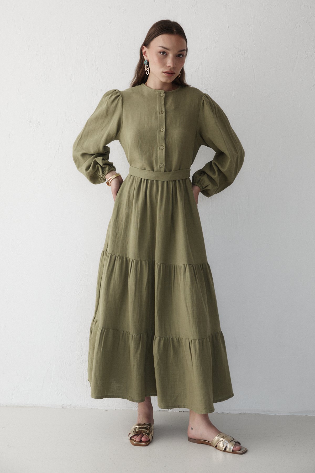 Müslin Elbise 32-3553