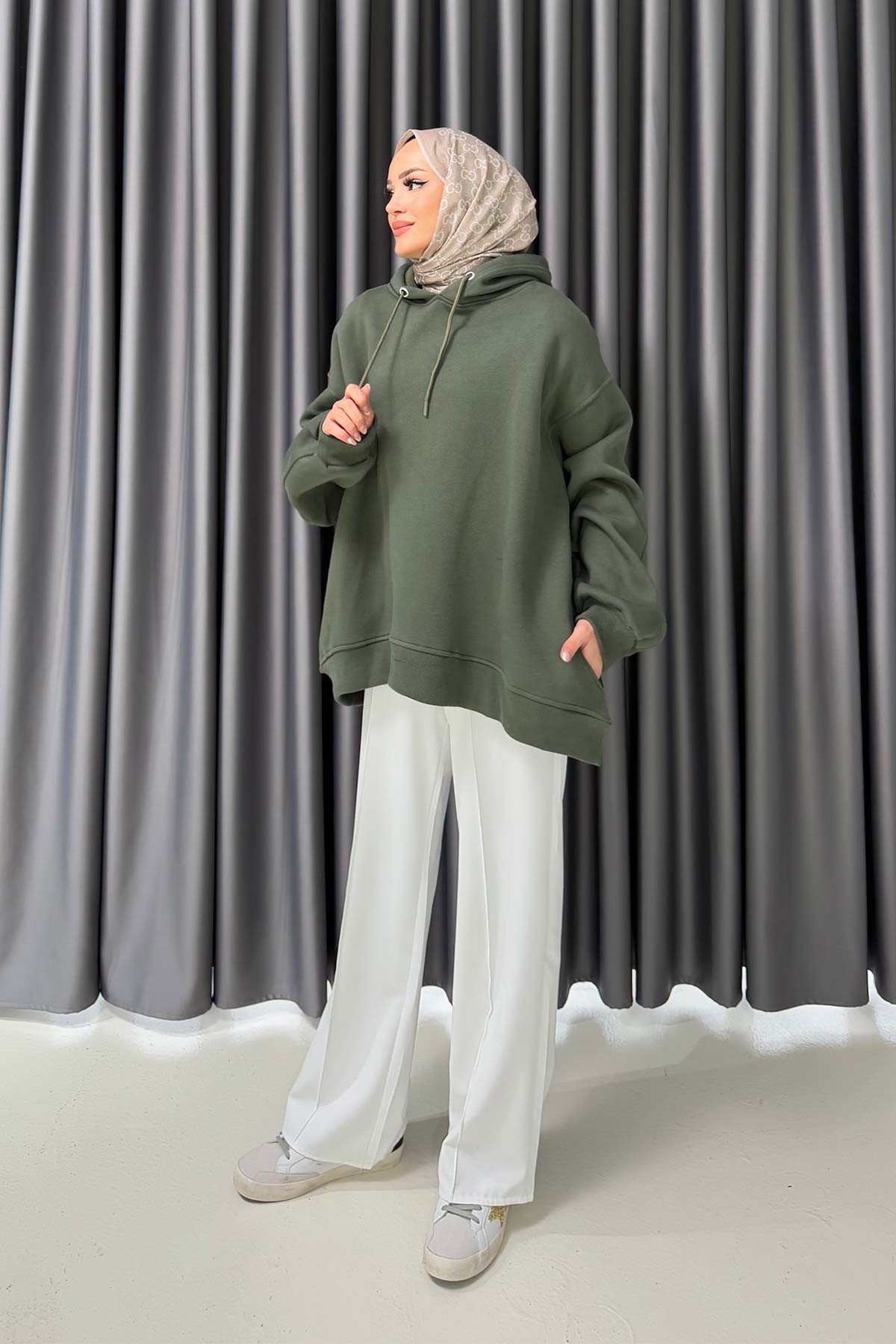 Şardonlu Üç İplik Sweat 3-1102-1