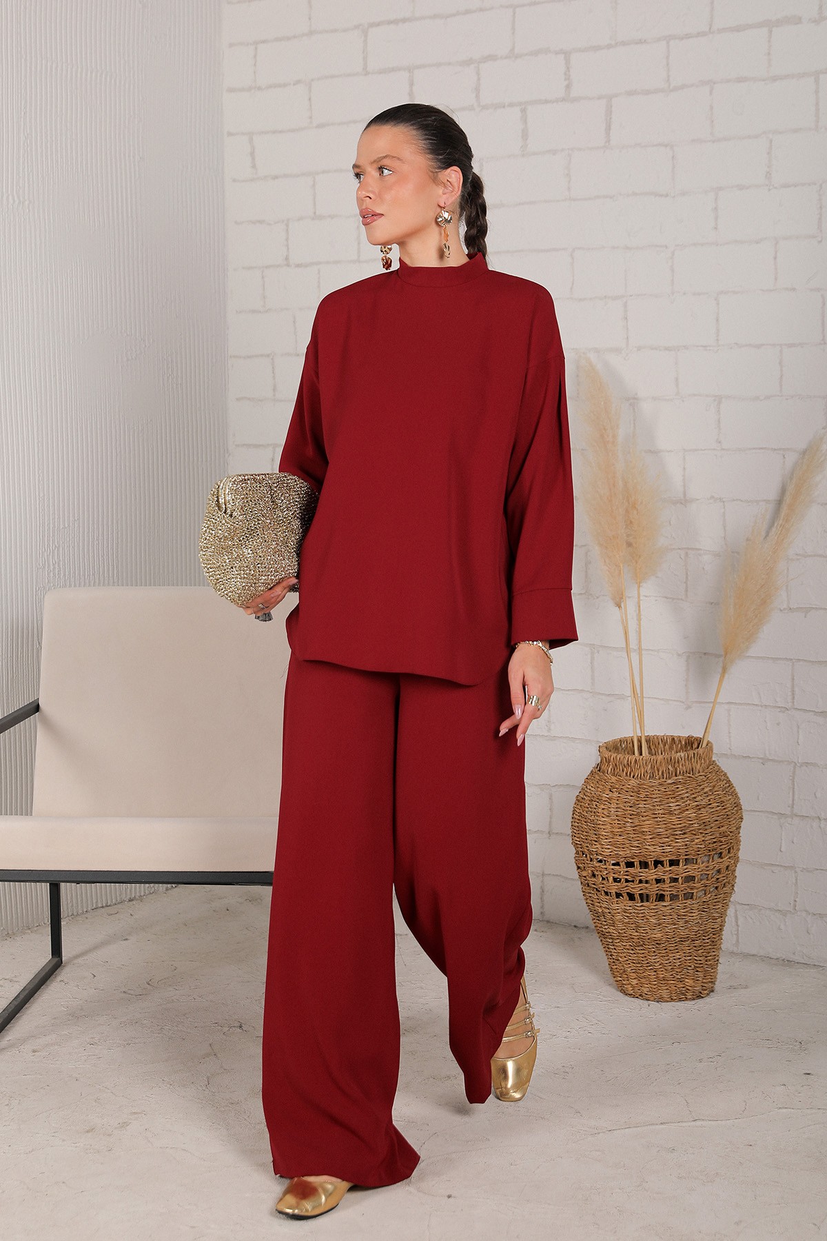 Basic Krep Tunik 32-2239