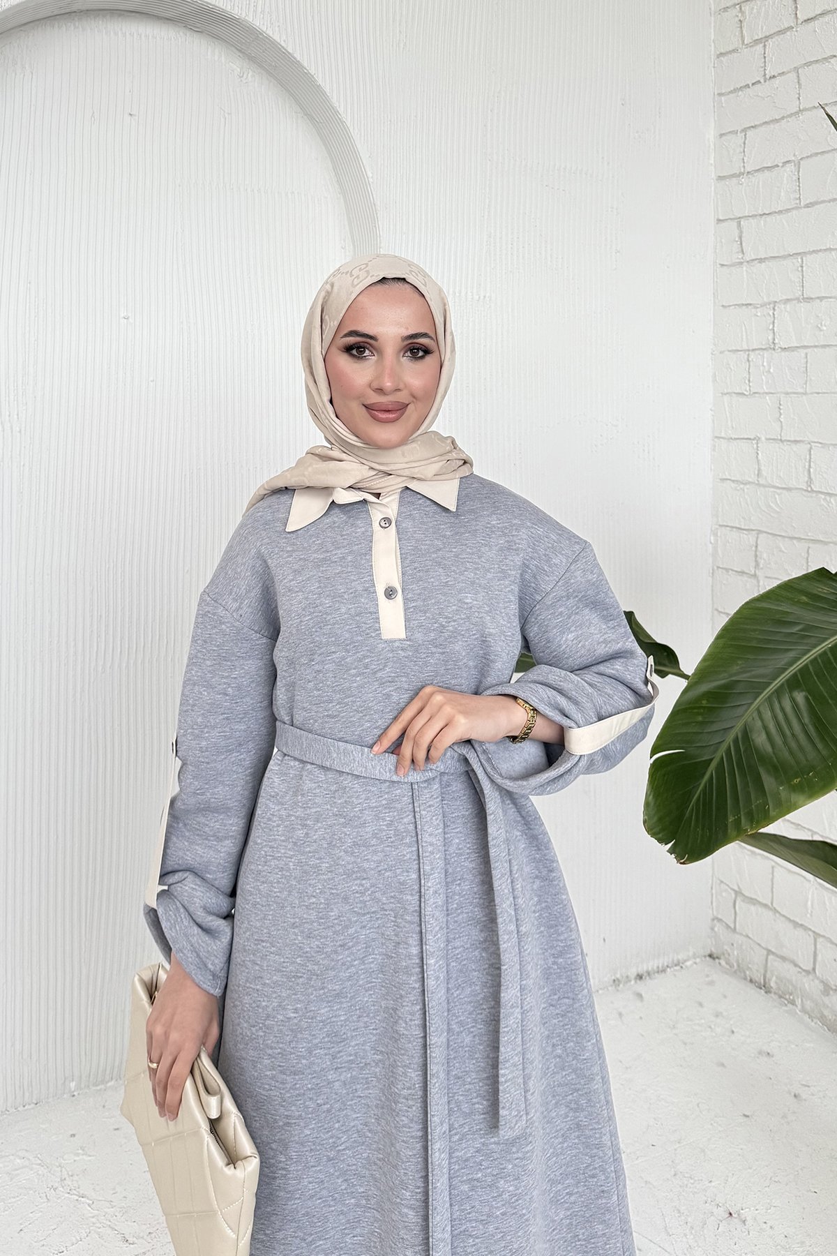 Üç İplik Elbise 53-709