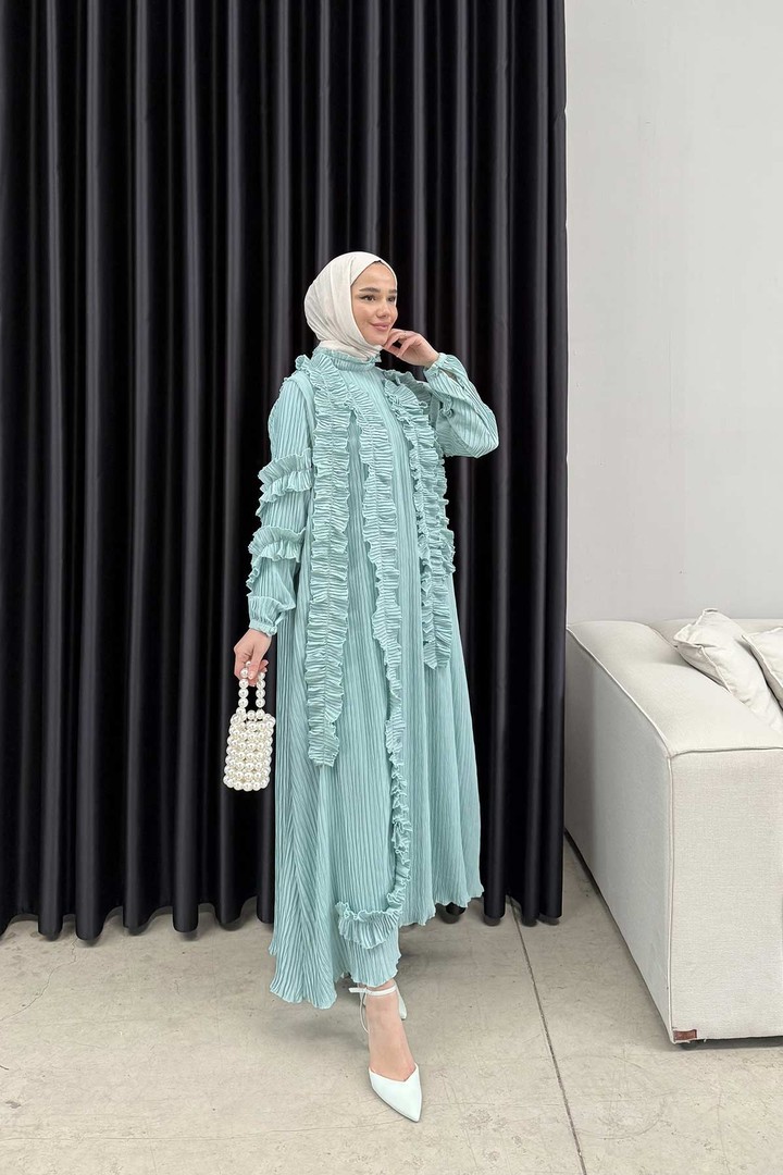Pilise Detaylı Elbise 32-3027-1