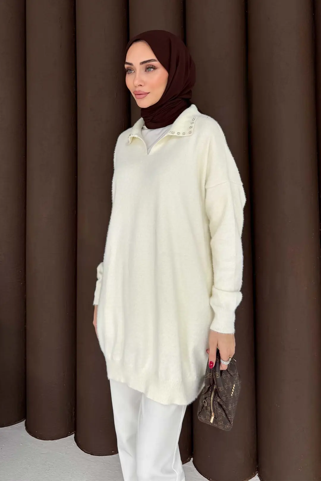 Taşlı Triko Tunik 70-2467 · 3