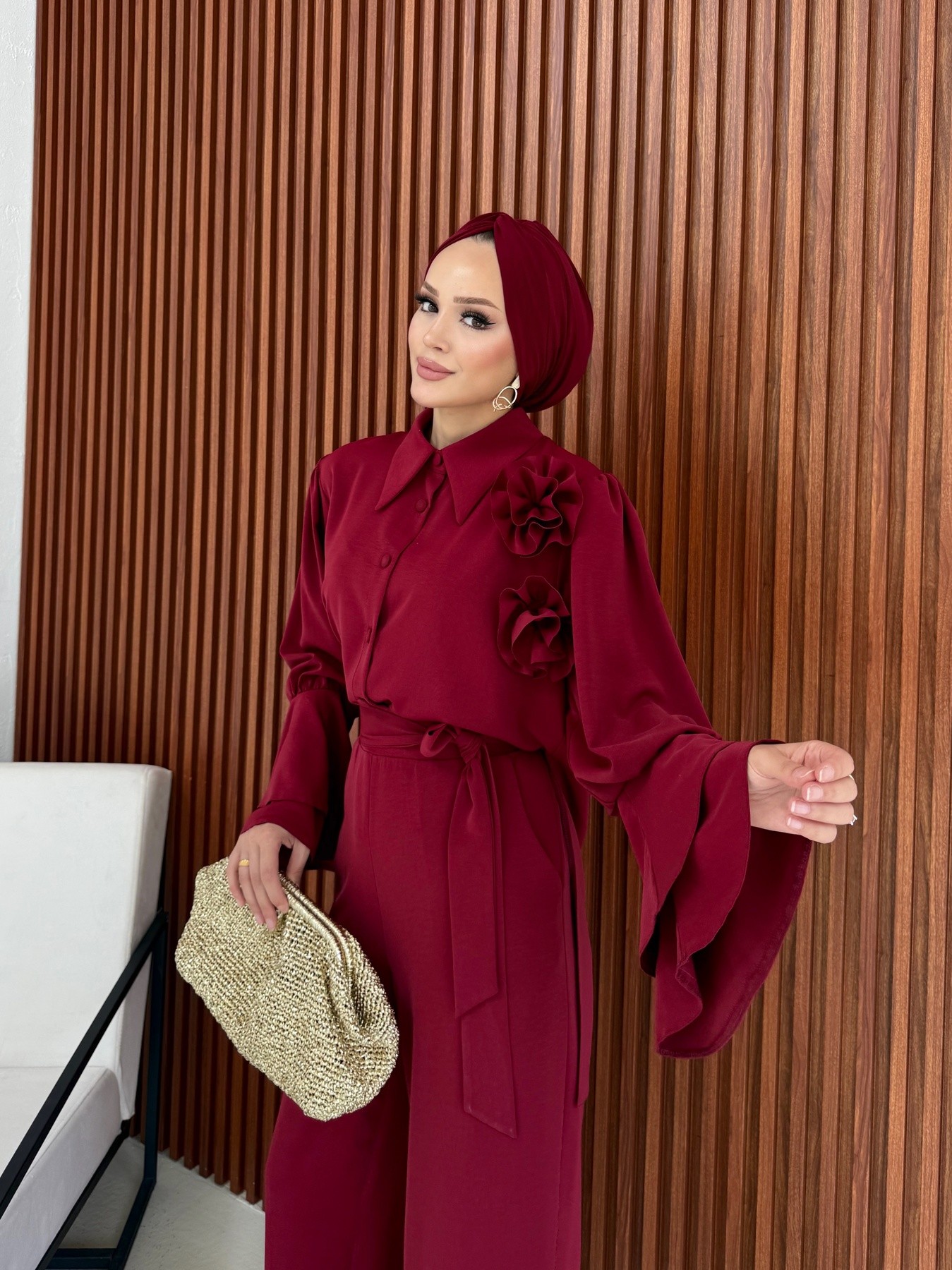 Dubai Gül Detaylı Takım 32-2382