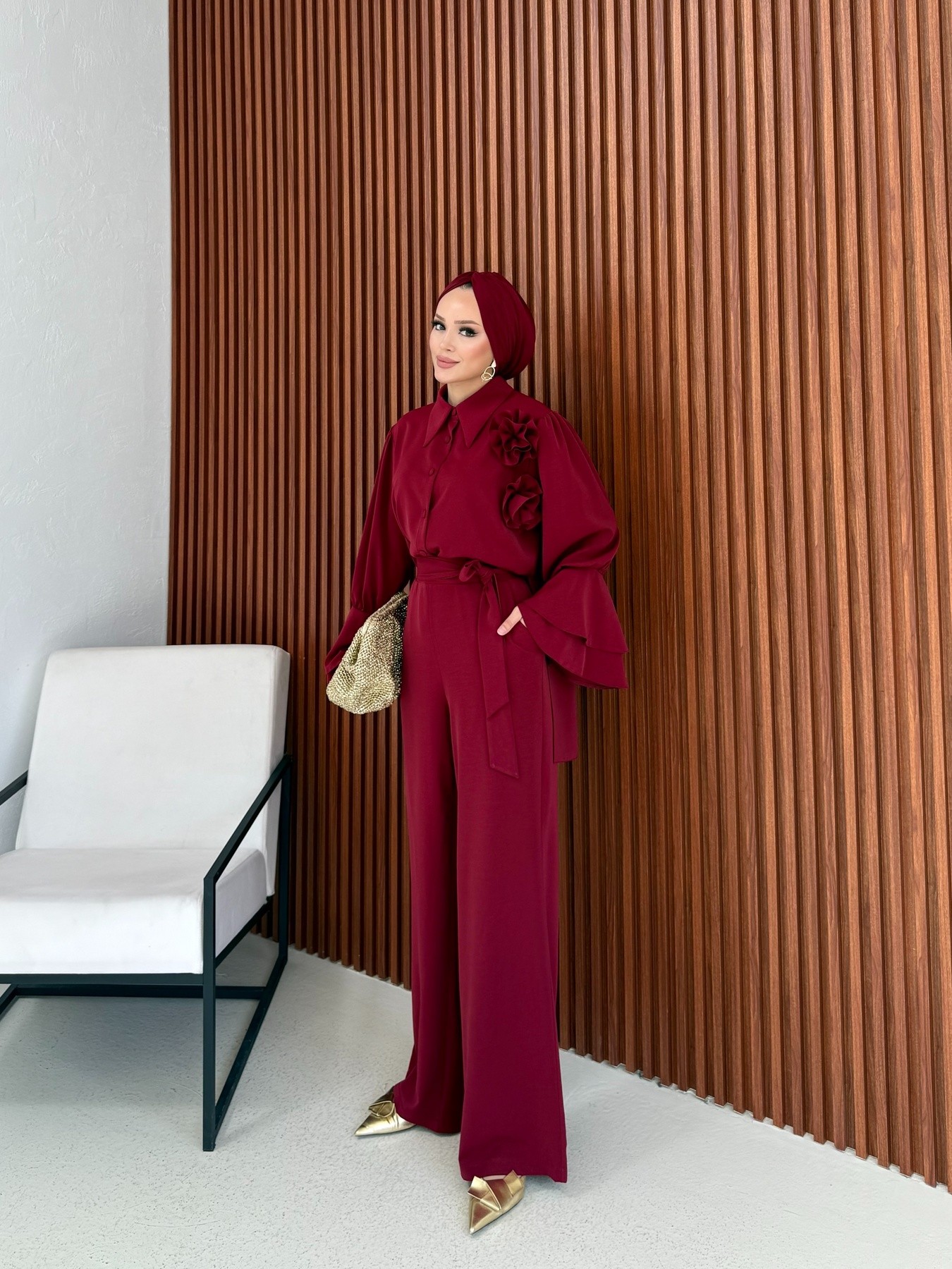 Dubai Gül Detaylı Takım 32-2382
