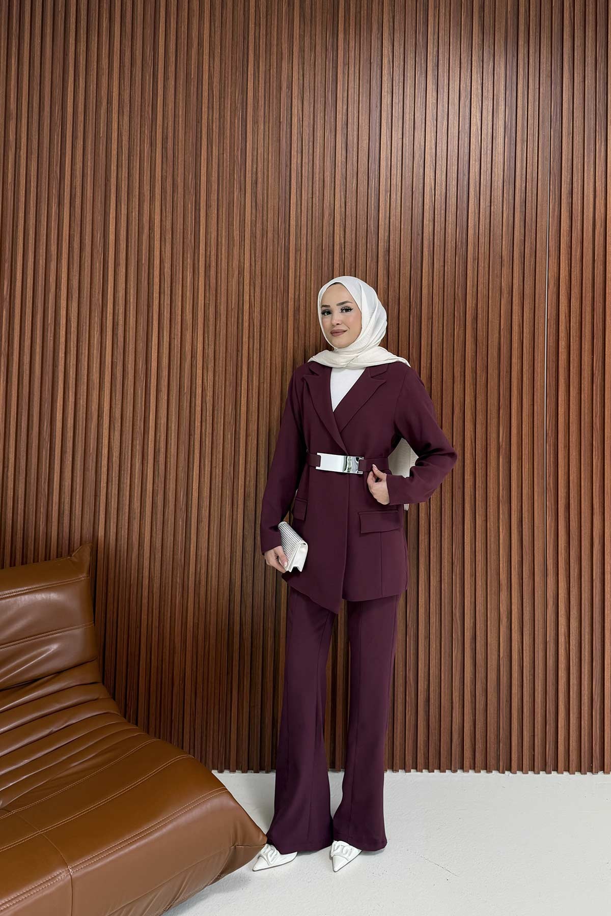 Kemerli Ceketli Takım 32-4010