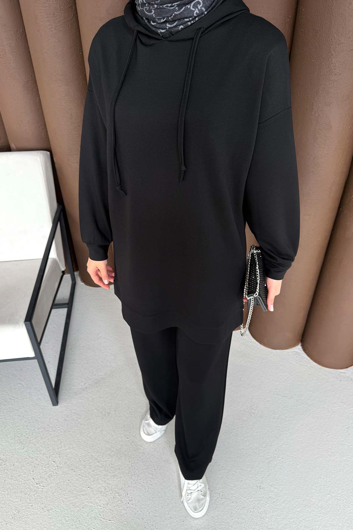 Kapüşonlu Basic Modal Takım 76-5501