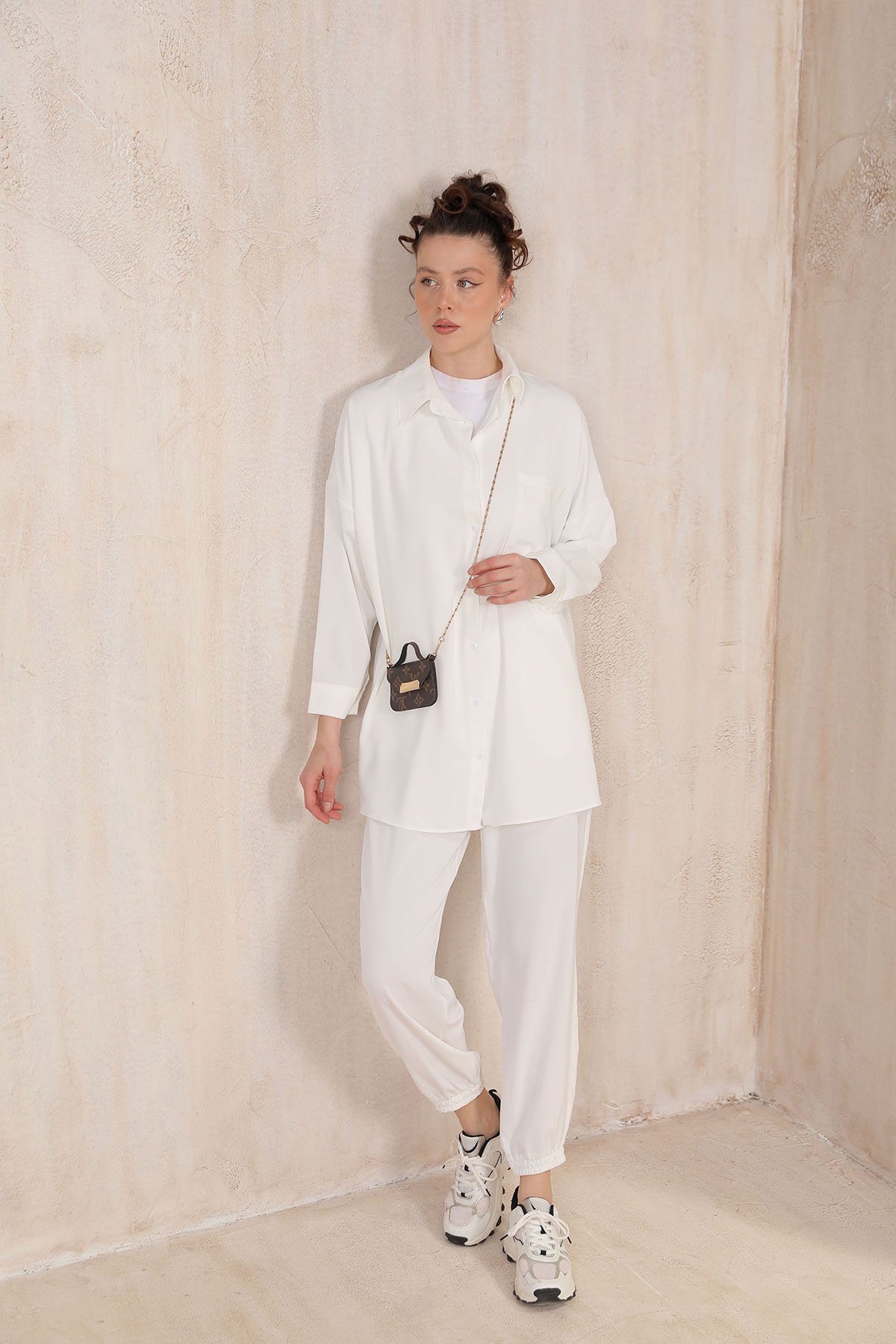 Dubai Krep Gömlekli Takım 32-6133