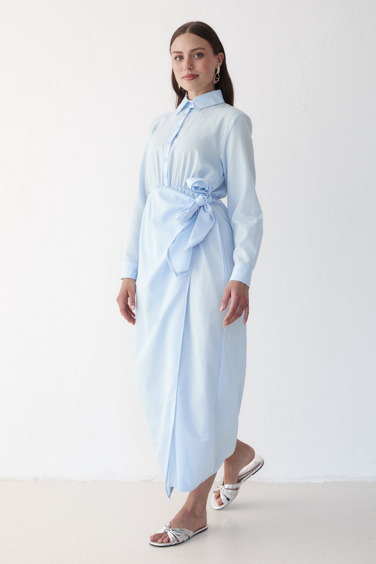 Poplin Elbise 68-6172