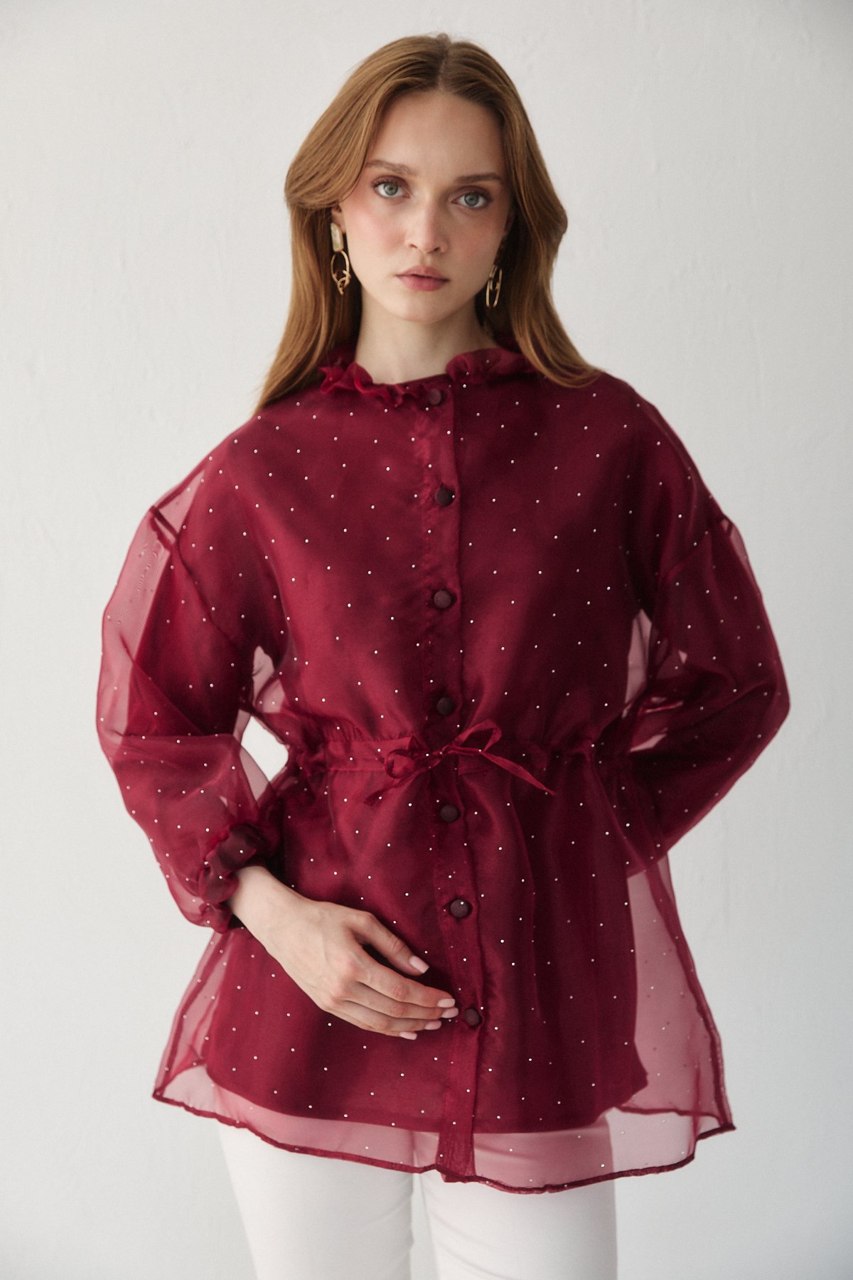 Taşlı Organze Kap 32-3508-1