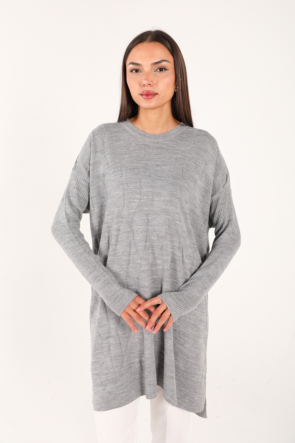 Desenli Triko Tunik 70-2207