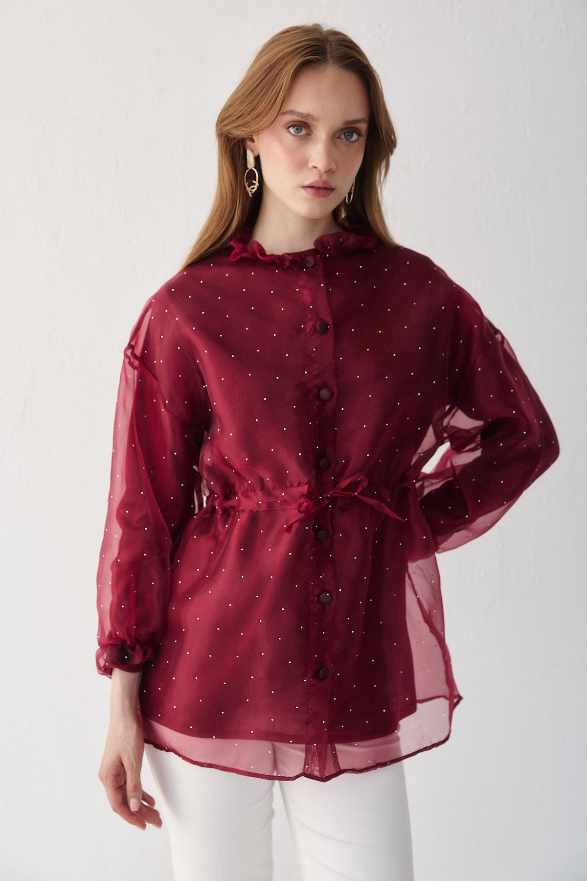 Taşlı Organze Kap 32-3508-1