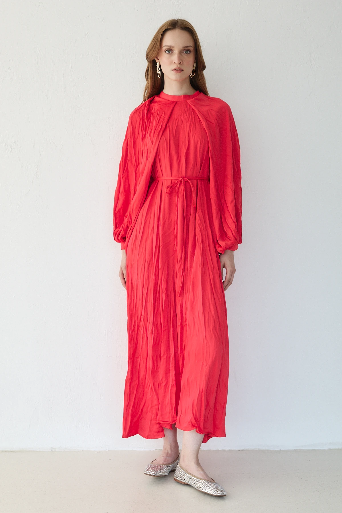 Crash Saten Elbise 32-3558