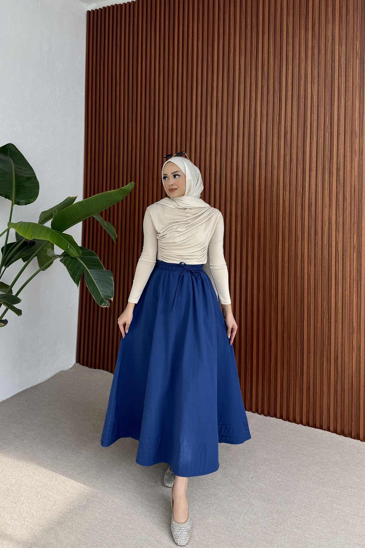 Beli Lastikli Etek 3-2225