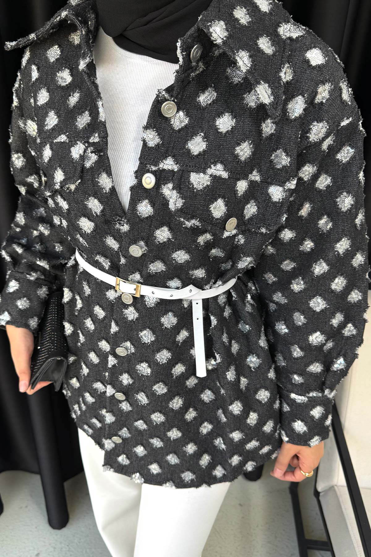 Pullu Kot Ceket 32-3420