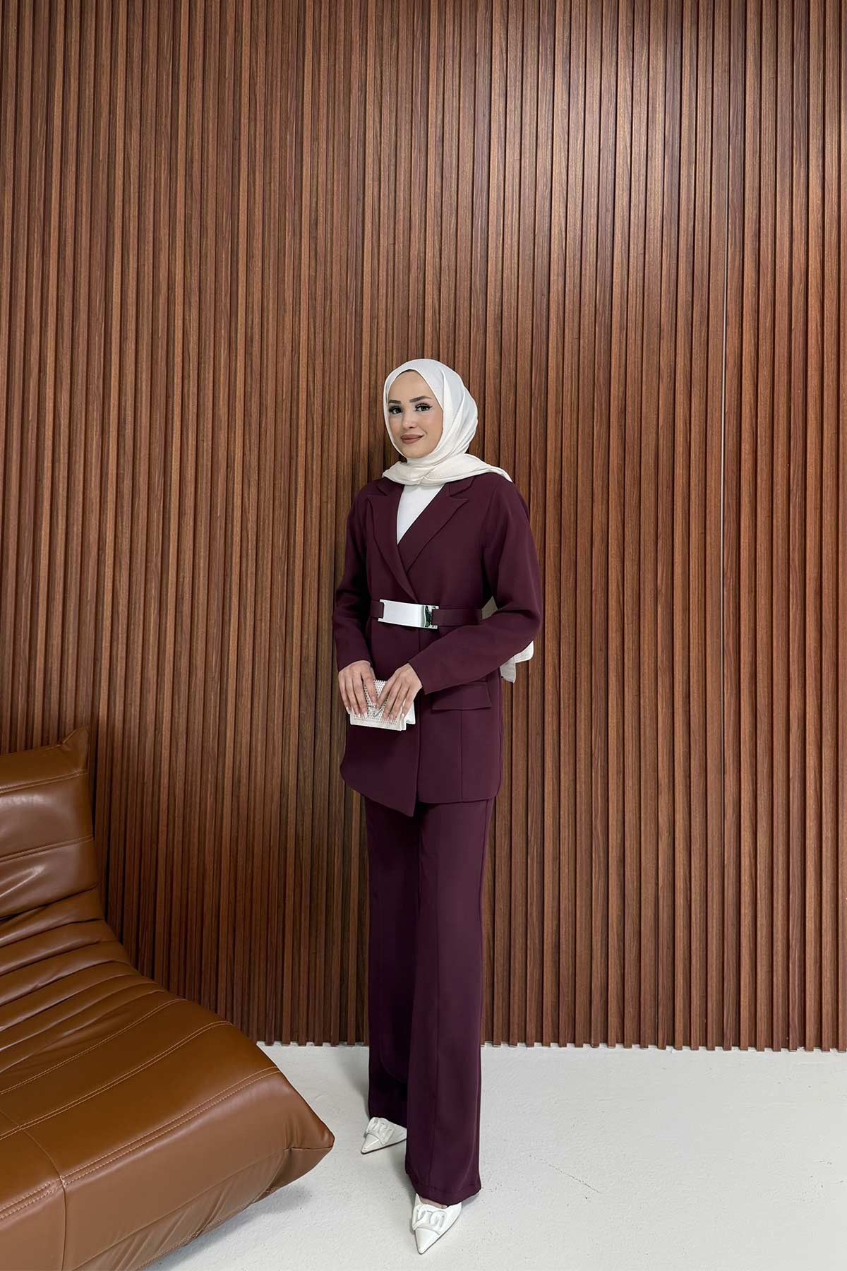 Kemerli Ceketli Takım 32-4010